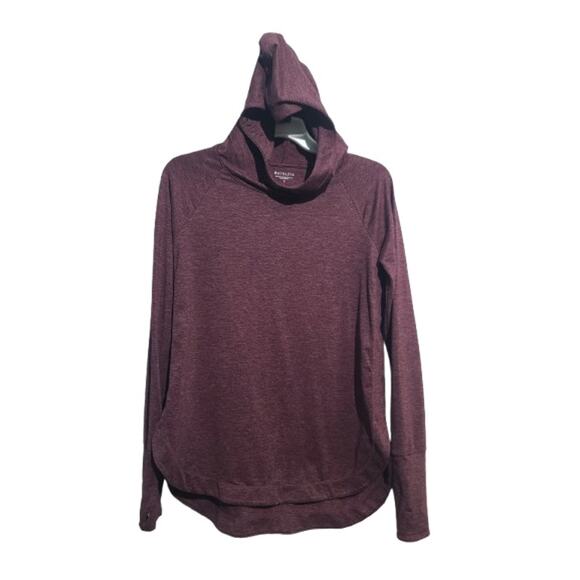 Athleta Maroon Long-Sleeve Hoodie Size Small - Picture 1 of 6